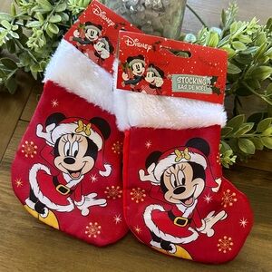 Mini Disney Red and White Minnie Mouse Holiday Stockings